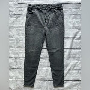 American Eagle Next Level Stretch Hi-Rise Jegging gray size 18 long